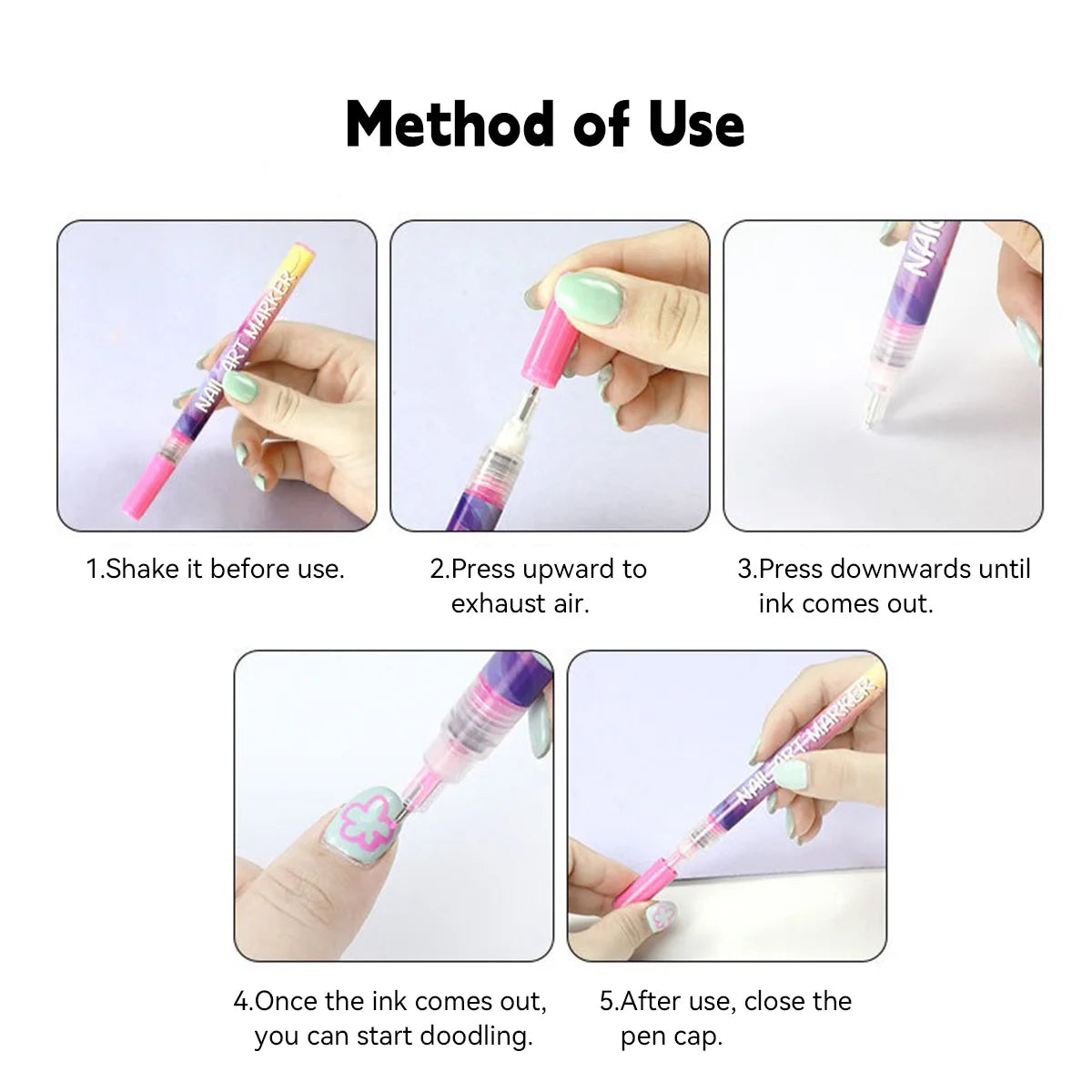 Creative Nail Art Acrylic Pen Set™